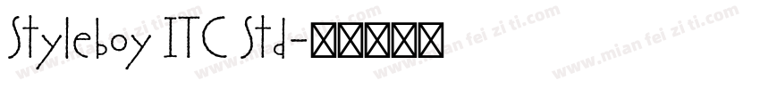 Styleboy ITC Std字体转换